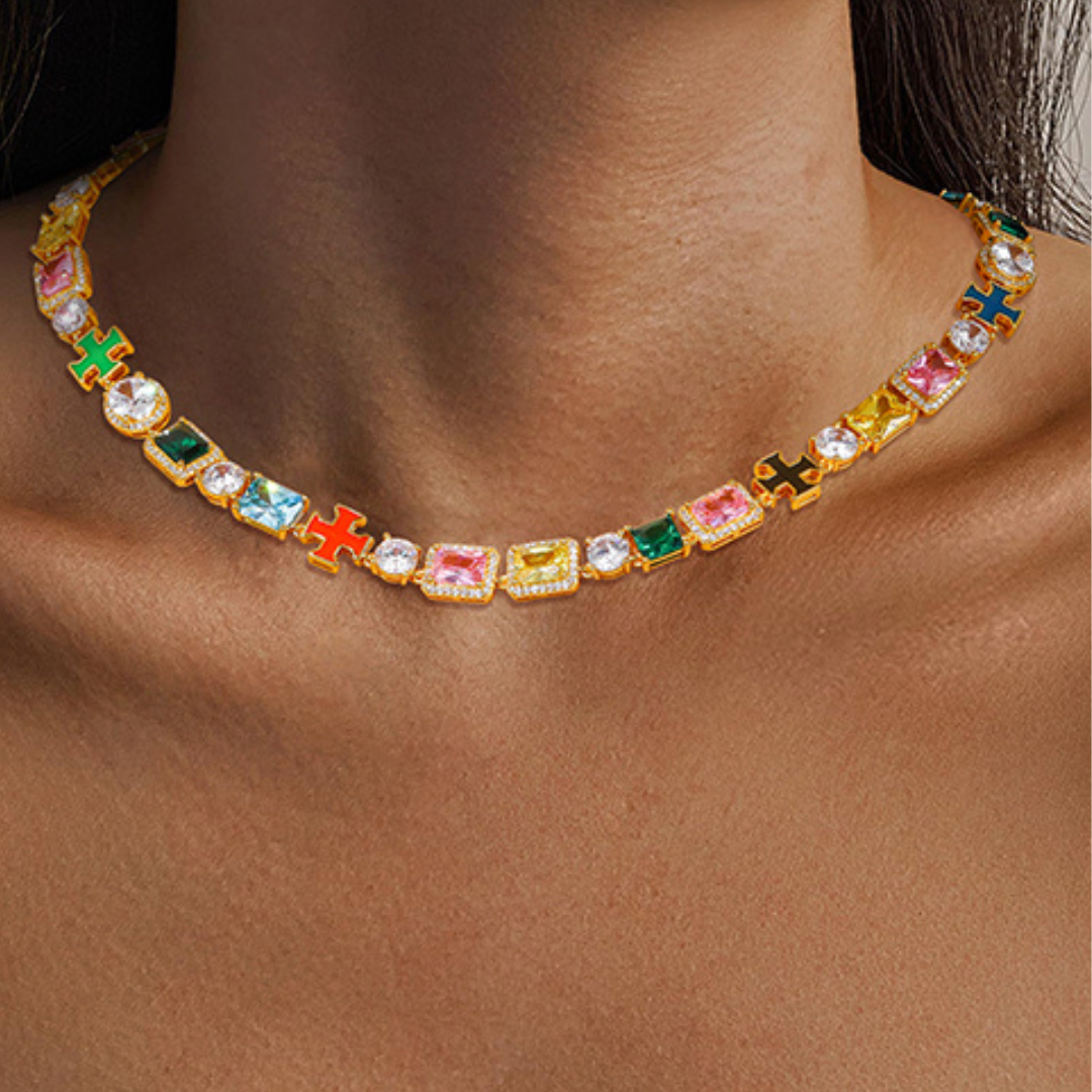 Gold Solstice Gemstone Bundle (Necklace & Bracelet)