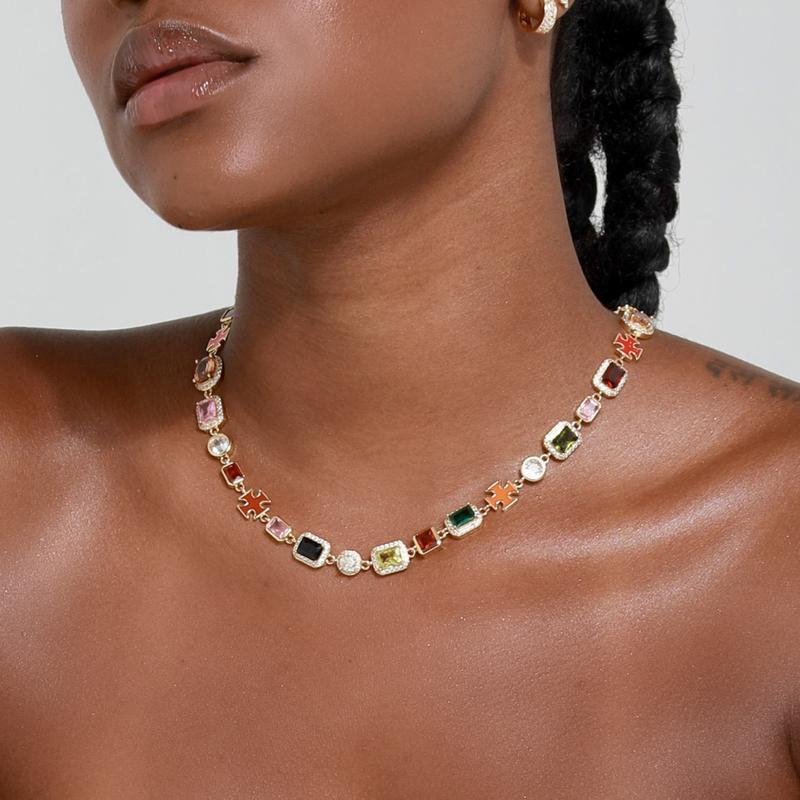 Gold Solstice Gemstone Bundle (Necklace & Bracelet)
