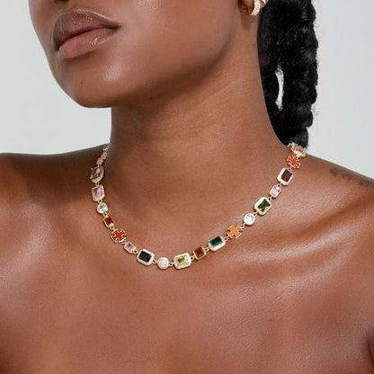 Gold Solstice Gemstone Bundle (Necklace & Bracelet)