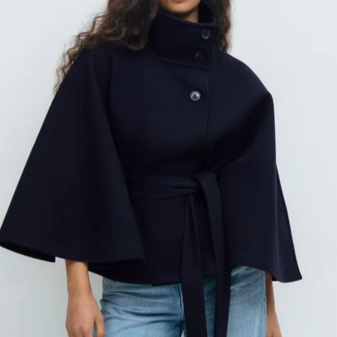Belted Cape Jacket