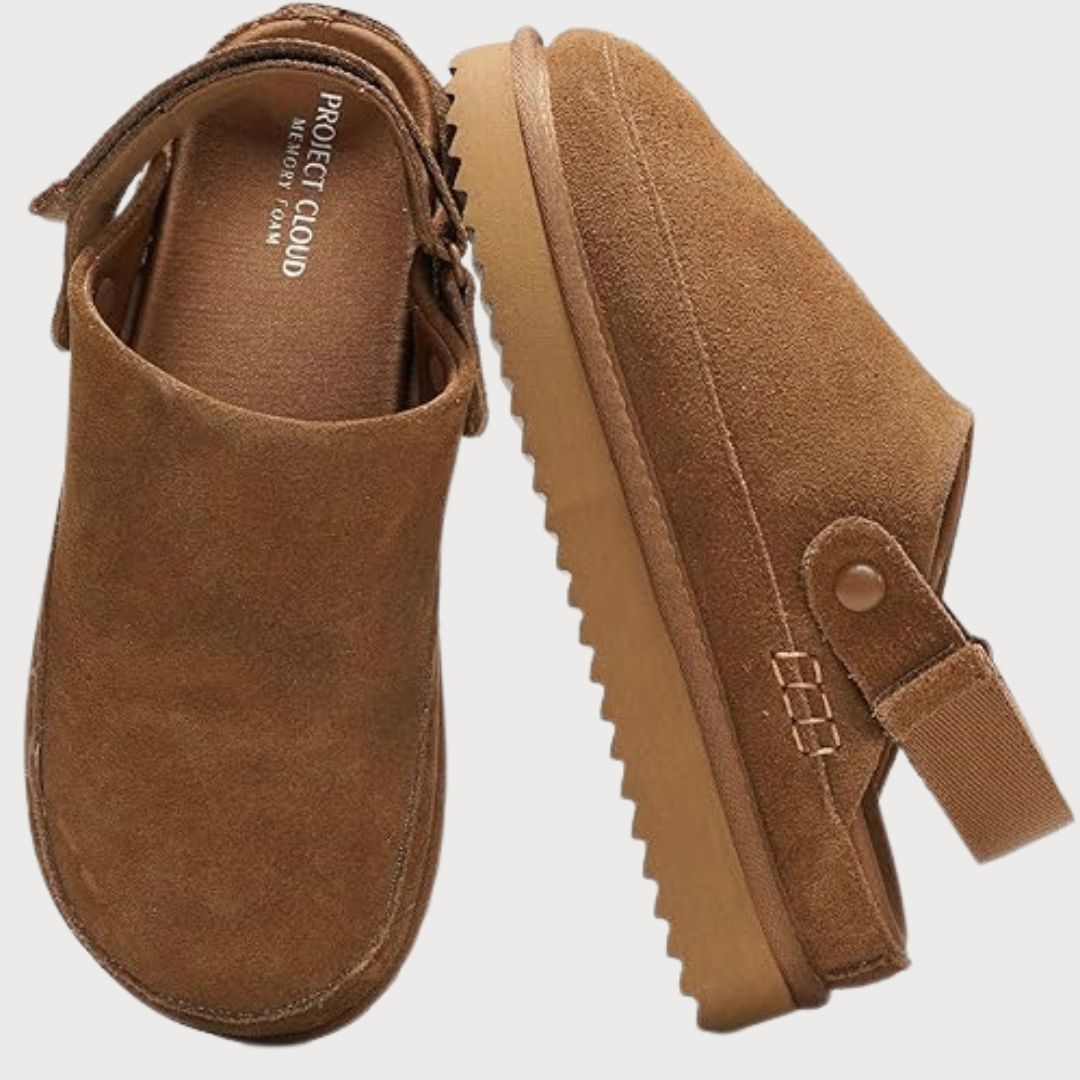 2-in-1 Suede Clogs