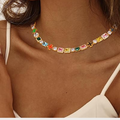 Gold Solstice Gemstone Bundle (Necklace & Bracelet)