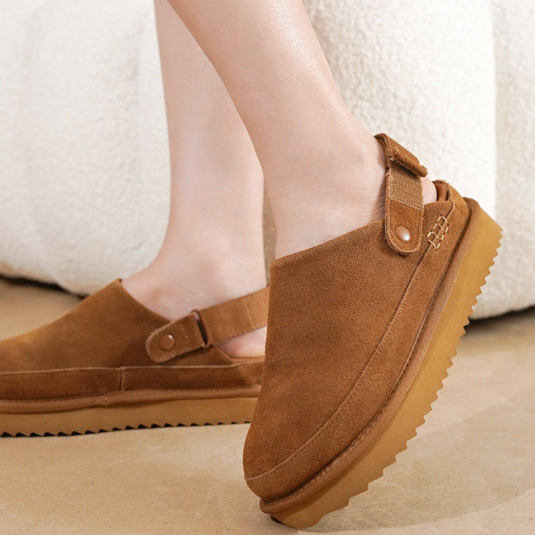 2-in-1 Suede Clogs