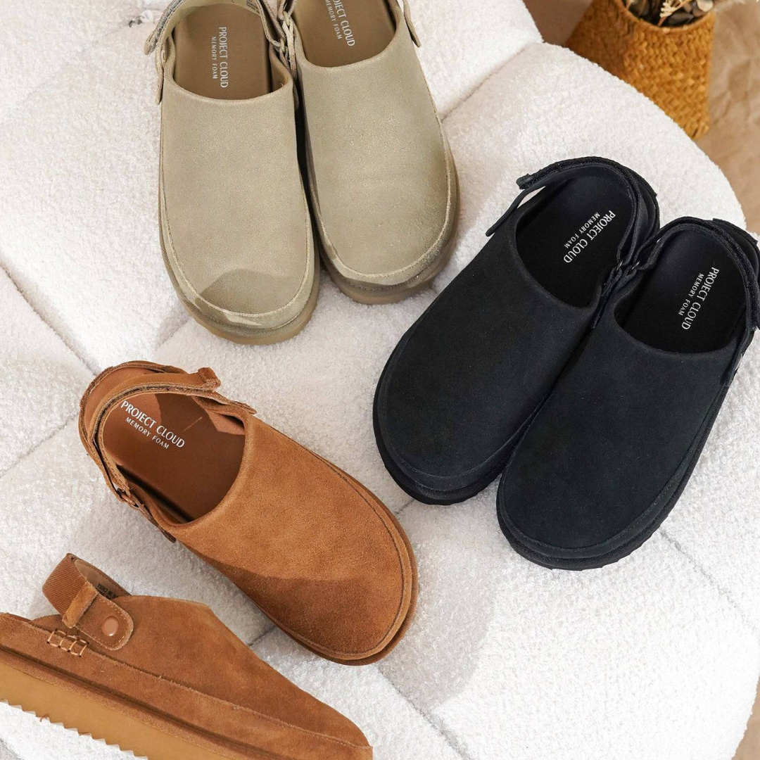 2-in-1 Suede Clogs