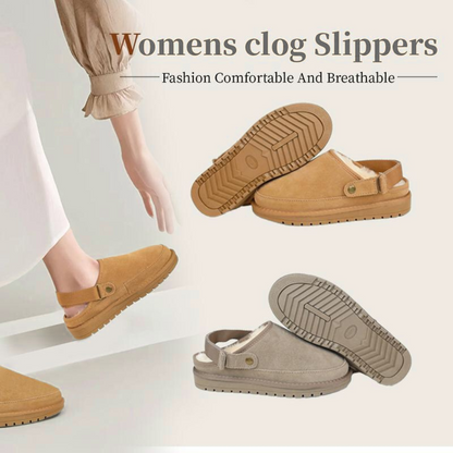 2-in-1 Suede Clogs
